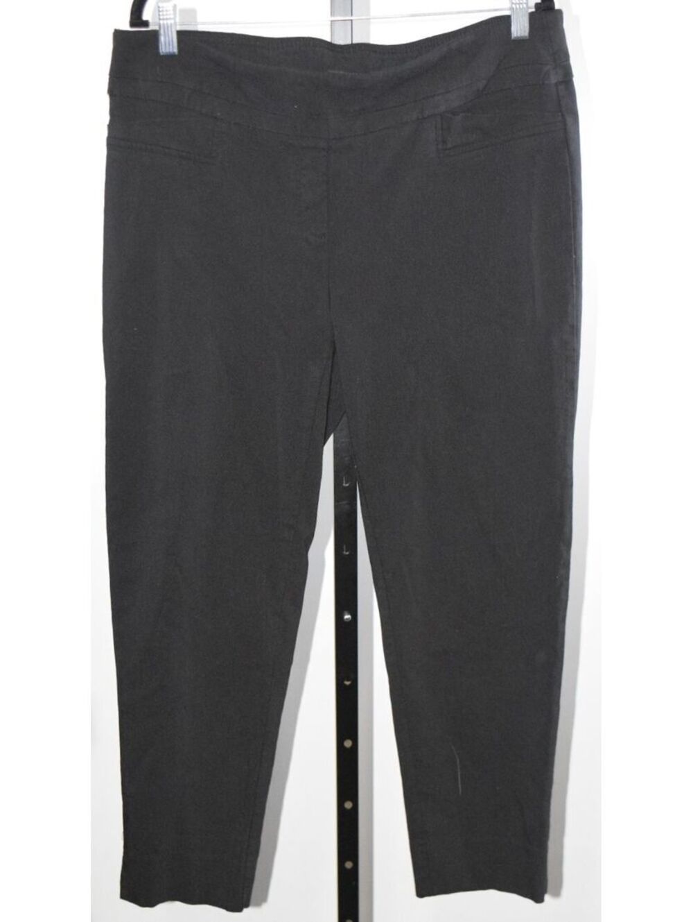 Zac Rachel Womens Size 16 Black Pull On Straight Leg Pants Stretch Career Style